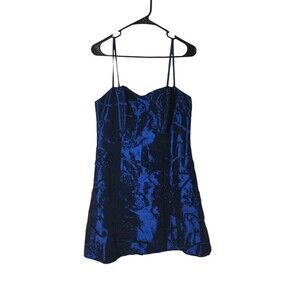 Vintage Jessica McClintock Mini Dress Women's Size 14 Sleeveless